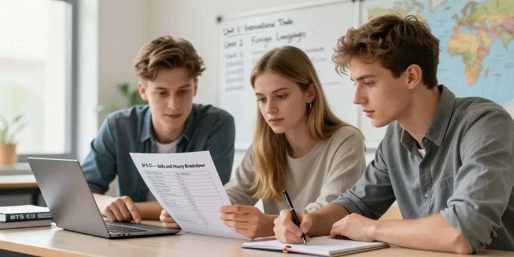 Bts ci matières : le détail des unités et du volume horaire ?